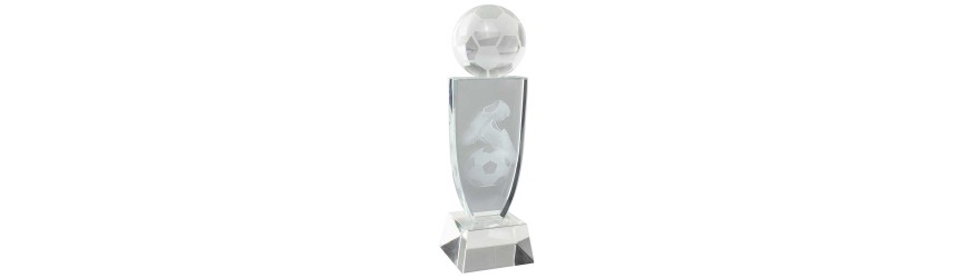 REFLEX CRYSTAL FOOTBALL TROPHY - 3 SIZES - 18CM - 24CM REFLEX CRYSTAL FOOTBALL TROPHY - 3 SIZES - 18CM - 24CM